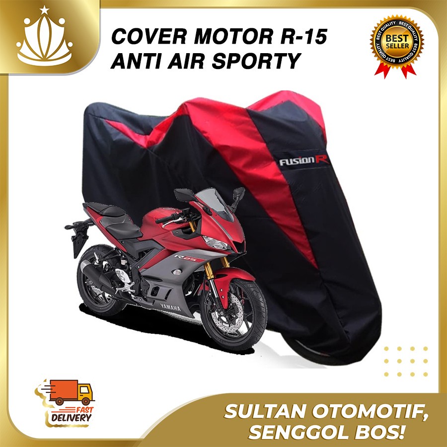 Sarung Motor Warna YAMAHA R25 Waterproof / Penutup Motor Warna R25 / Cover Motor Merek FUSION R