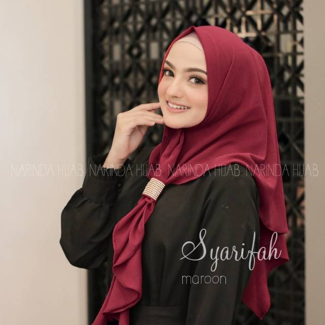 JIlbab Instan Syarifah Bubble Crep Swarowski Hijab Mewah Pesta