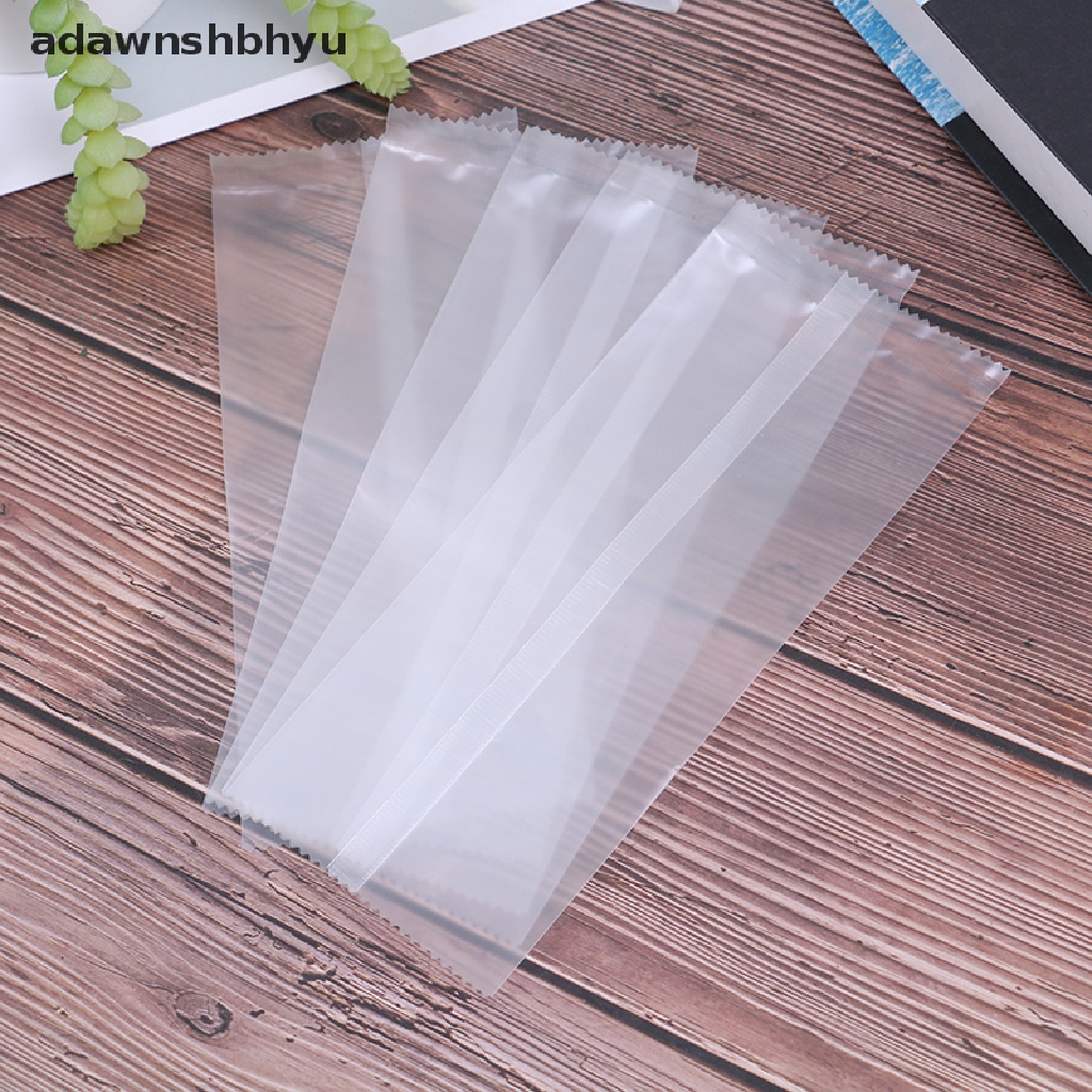 Adawnshbhyu 100Pcs /Set Ice cream Bags Kantong Plastik Es Loli Scrub Ice Popsicle Mold Bag