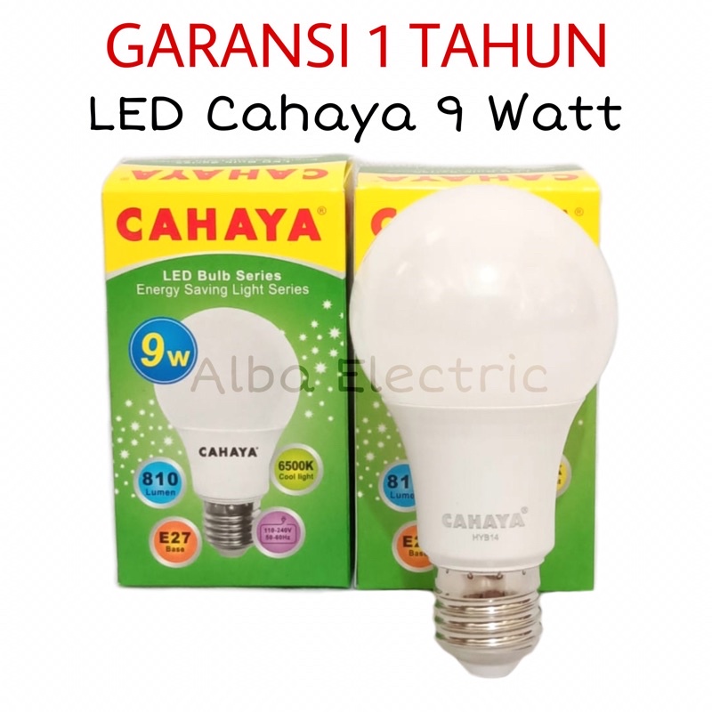 LAMPU LED 9 Watt CAHAYA GARANSI 1 TAHUN LED 9W GARANSI LED 9 Watt GARANSI