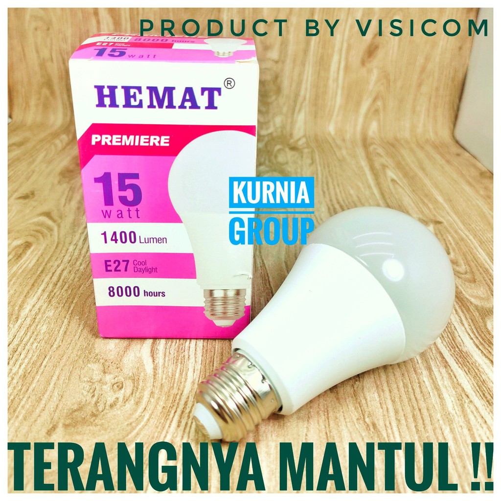 LAMPU LED 20w 15w HEMAT PUTIH MURAH PREMIUM TERANGNYA MANTUL 15W HARGA GROSIR TERMURAH BY VISICOM