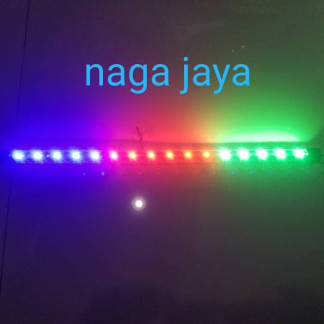 Lampu aquarium aquascape led 50 cm 3 warna packing aman menggunakan pipa pvc