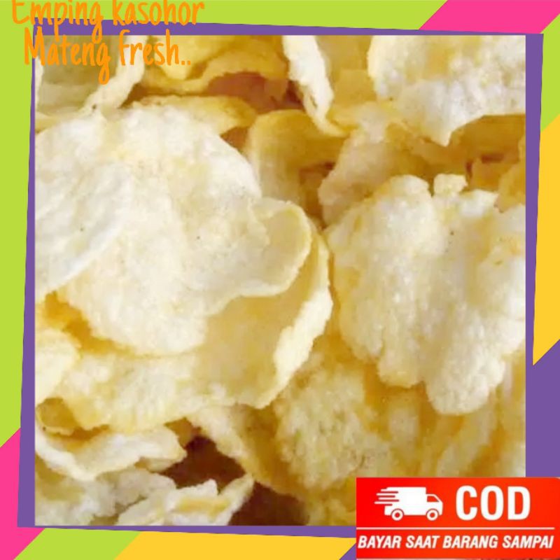 

Emping melinjo asli MATENG sudah goreng 250gr kerupuk mateng