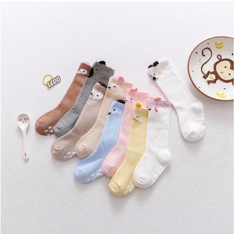 KS 5 | Kaos Kaki Panjang Anak Bayi Karakter Lucu Hewan Motif Unik Baby Socks Kids Import | RUZAIN MALL