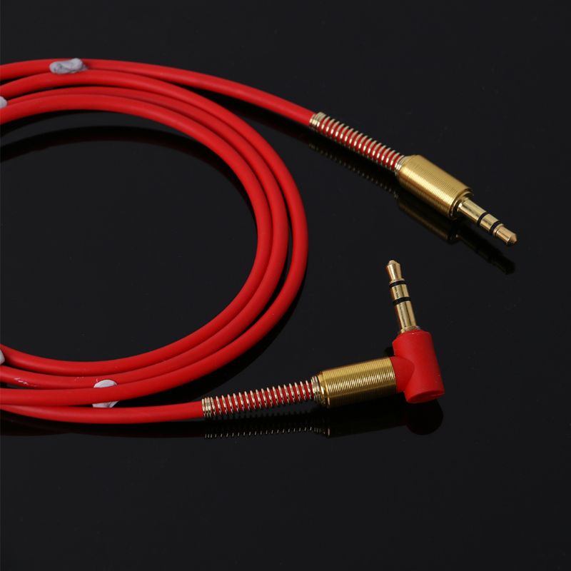 Sun Kabel Extension Aux 3.5mm Male Ke Male Sudut Kanan Untuk Headphone