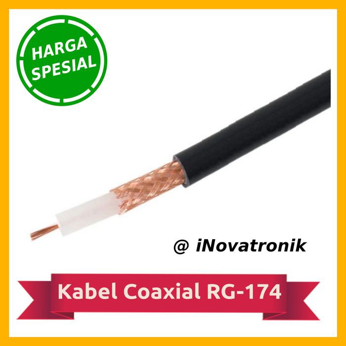 Per 1cm Kabel RG174 Coaxial RF Antena RG-174 RG 174 Cable Koaksial