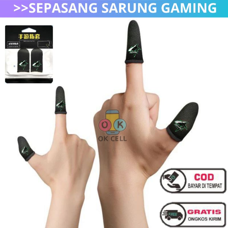 Sarung Tangan Jempol Game 1 set / Sarung Jari Anti Keringat Basah Premium