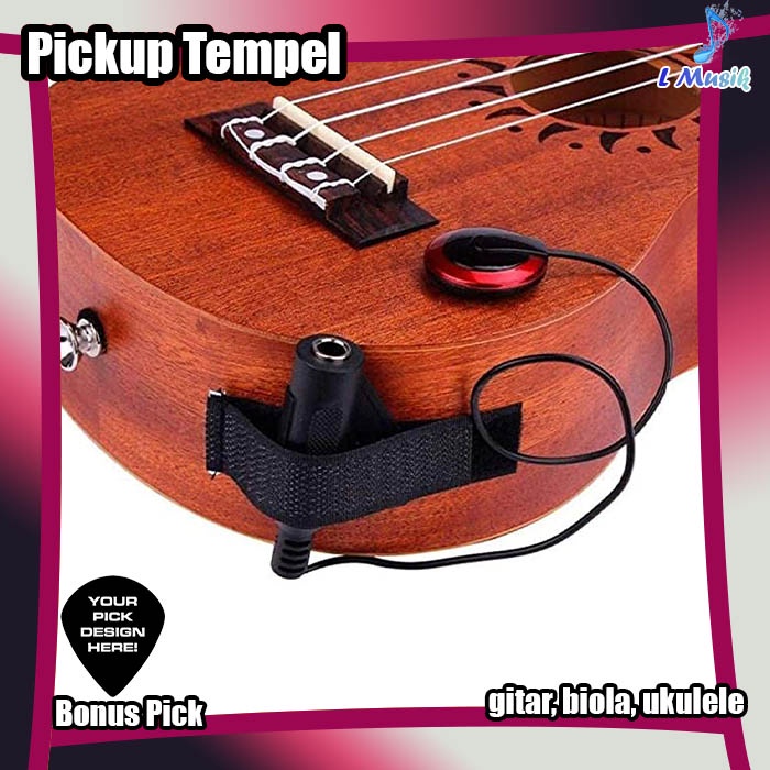 Pickup Gitar tempel Profesional Piezo Kontak spul mic Mikrofon Pickup Untuk Gitar Biola Banjo Mandolin Ukulele Gitar