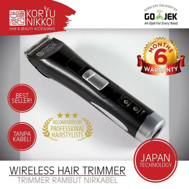 KORYU NIKKO GS 608T Trimer cordless alat cukur rambut charger detailer cordless koryu nikko by japan