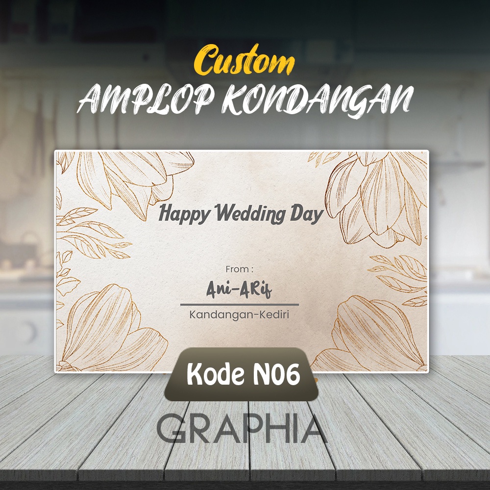 

[SERI ND01] Amplop Praktis Kondangan dengan Perekat isi 50pcs