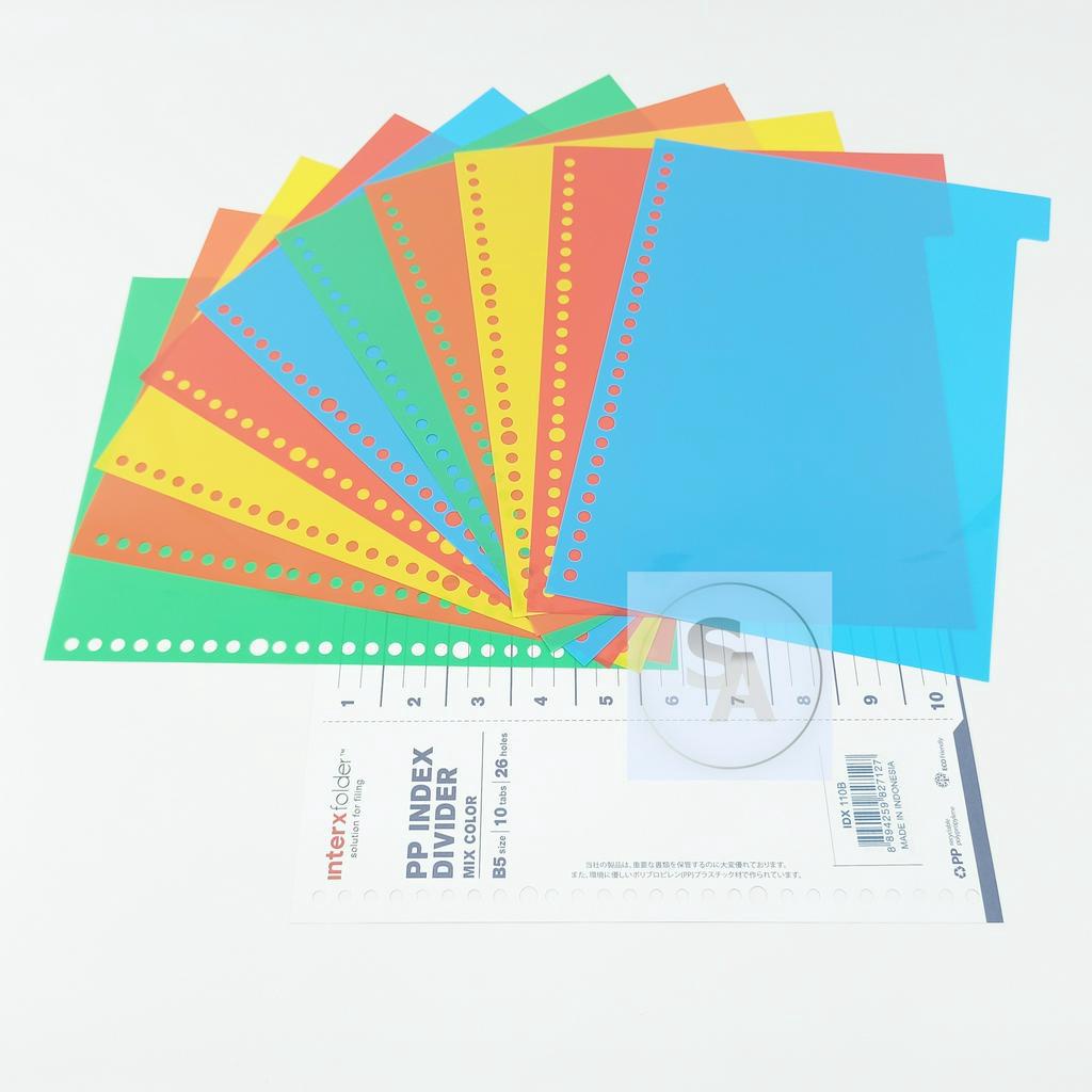 

INTERXFOLDER Index Divider B5 10 Tab [ SET ]