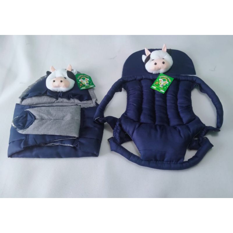 Gendongan bayi samping Dan g duduk boneka sapi