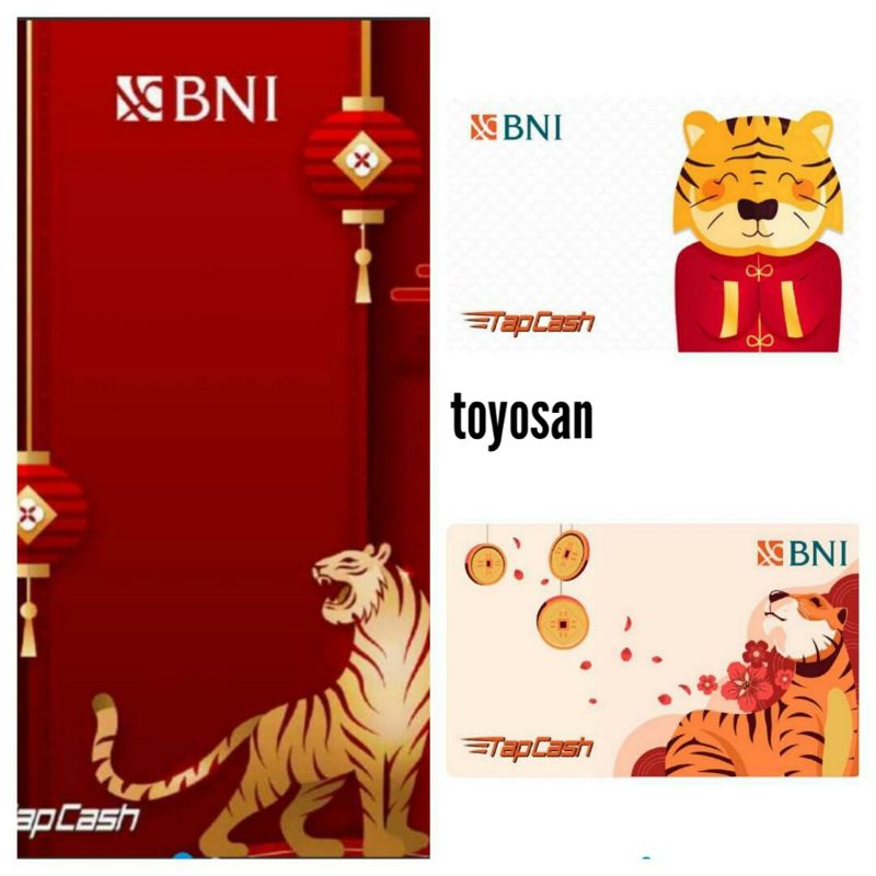 Kartu Etoll Emoney TapCash BNI saldo 0 -  Year Of Tiger