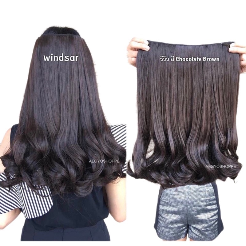 321 Hairclip korean biglayer bottom curly 40cm