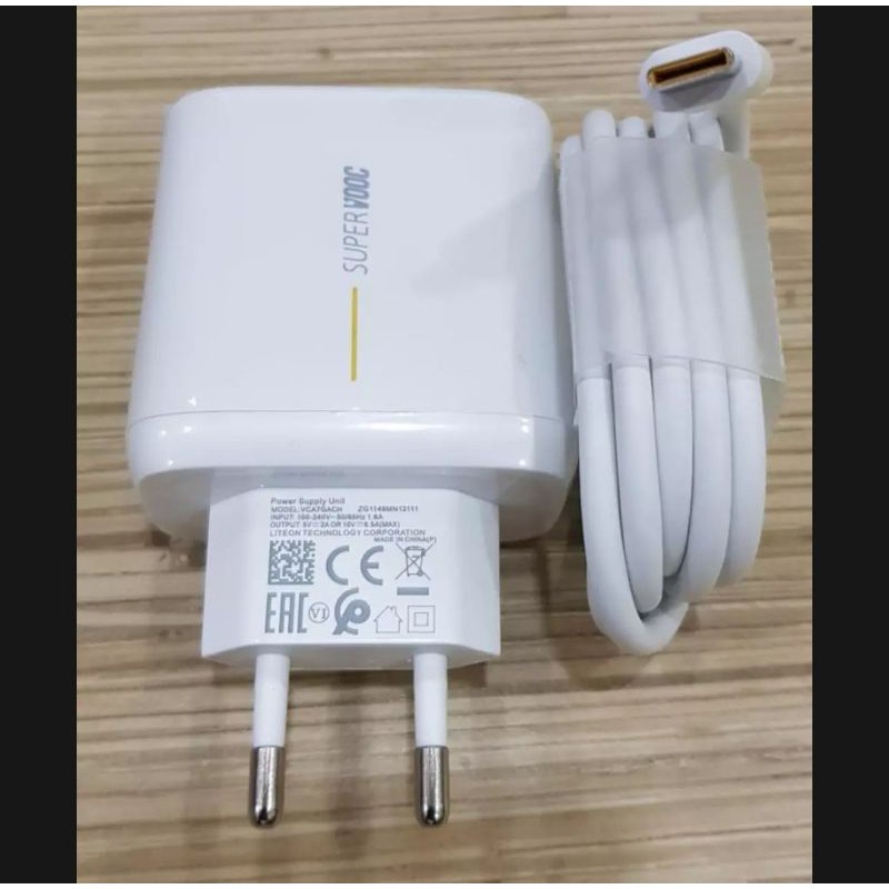 Casan Charger Charging Charge Super Fast Flash Adapter Kabel Oppo Realme 65W Vooc USB To TypeC Micro