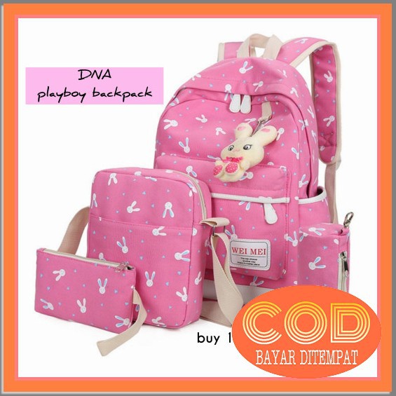 Tas Anak Perempuan Sd Tk Lucu Murah Tas Sekolah Tas Sekolah Anak Perempuan Playboy Set 4in1