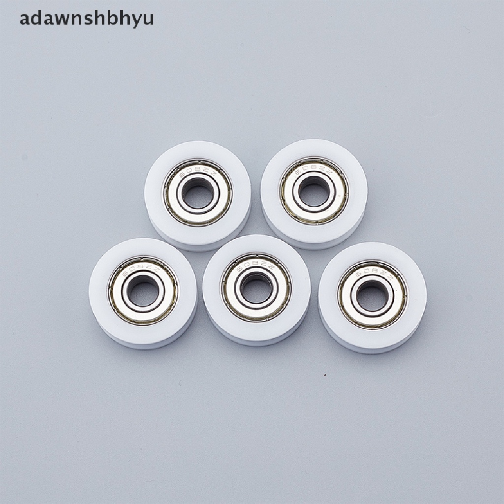 Adawnshbhyu 5pcs Tertanam 608U Alur Bola Bearing Guide Pulley 8*30*10mm Untuk Roller Pemandu