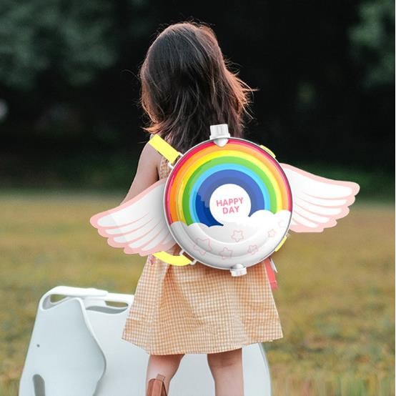 mainan pistol air watergun angel wings astronot rainbow star