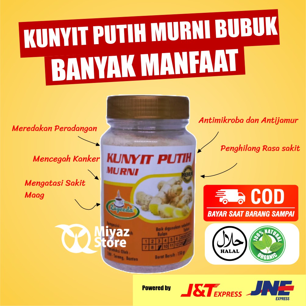 

Kunyit Putih Bubuk Murni Asli Original 150 Gram