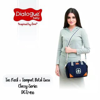 Dialogue DGT 7410 Baby Tas Bayi Kecil Bonus Tempat Botol Susu Classy Series