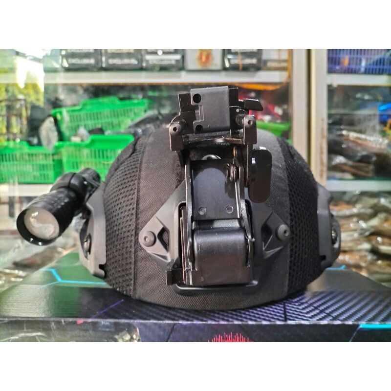 Helm Kevlar Anti Peluru Level 3A Original With Mounting NVG+Senter/Helm Balistik Level 3A Original