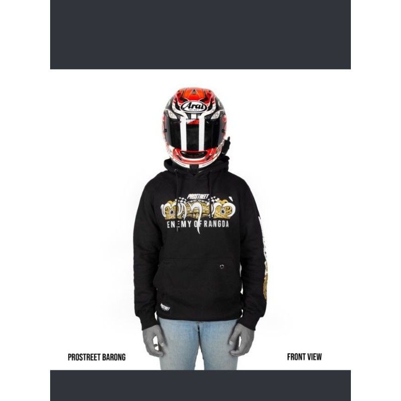HOODIE | PROSTREET | BARONG | ORIGINAL | BLACK | SECOND - Hitam, M