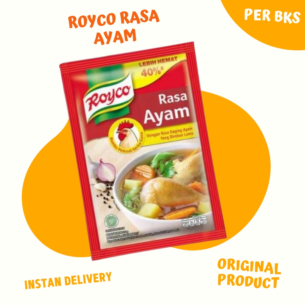 

ROYCO AYAM PER BKS 250GRAM MURAH SAYURAN ONLINE MAKASSAR BISA INSTAN DELIVERY