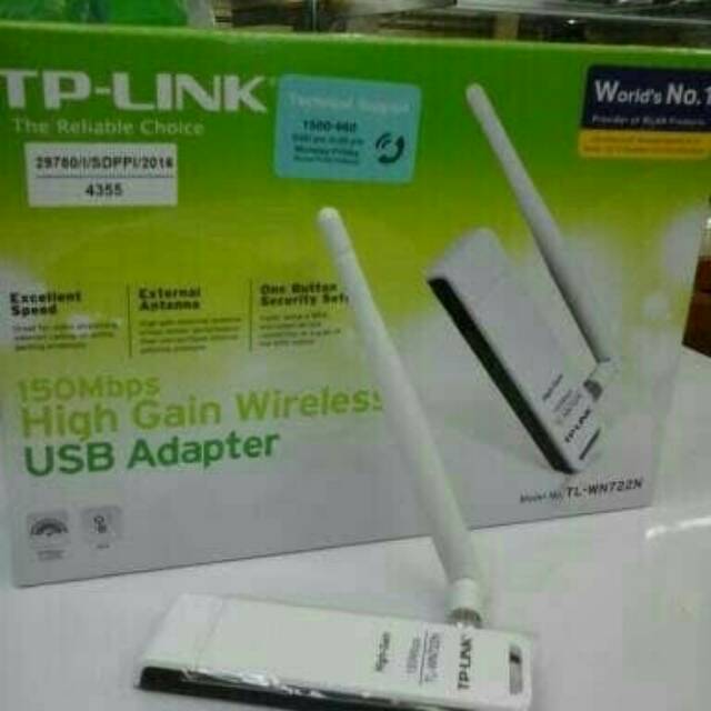 USB WIFI TP LINK 722N BUAT DI PC DAN LEPTOP
