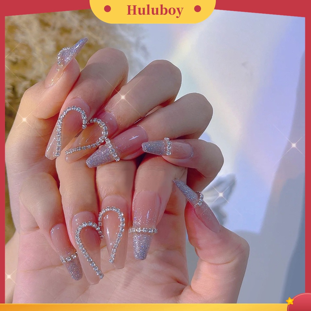Huluboy Huluboy♡ 1 Kantong Ornamen Pita Aurora Coating AB Coating Bahan Alloy Aneka Bentuk Untuk Dekorasi Nail Art Wanita