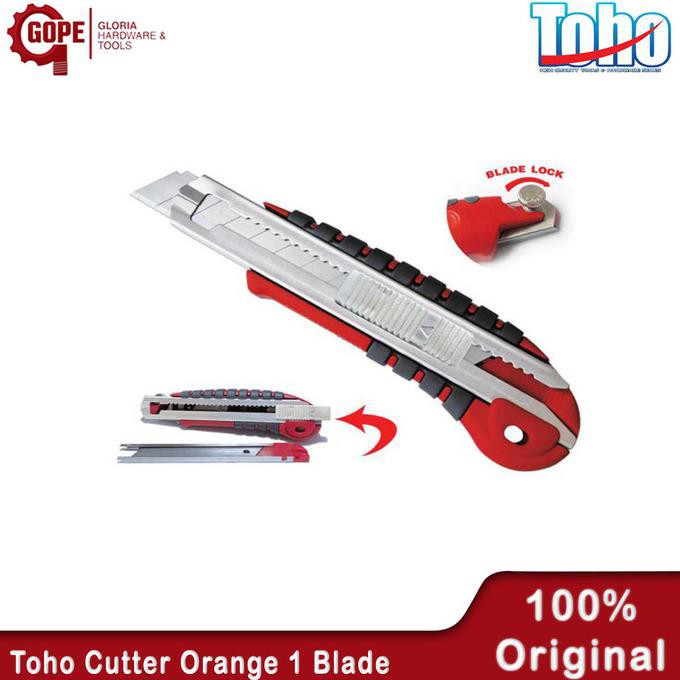 

[[BISA COD]] TOHO PISAU CUTTER RED 5 BLADES