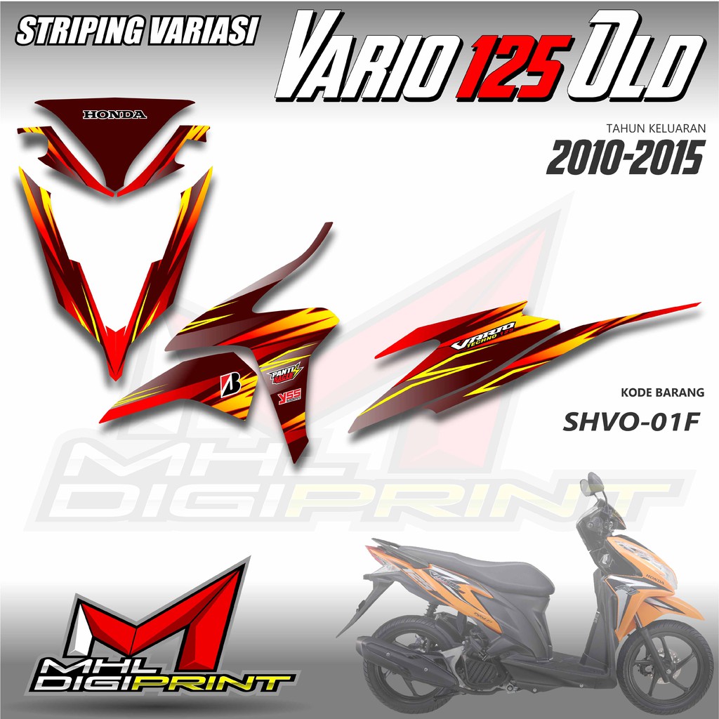 STIKER STRIPING VARIO 125 OLD - STIKER VARIO TECHNO 125 - SHVO 01