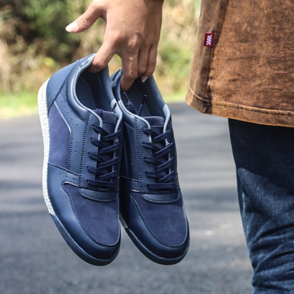 HAZE NAVY |FORIND x Volve| Sepatu Casual Sneakers Running Boost Ori Pria Cowok Lokal Footwear Lari