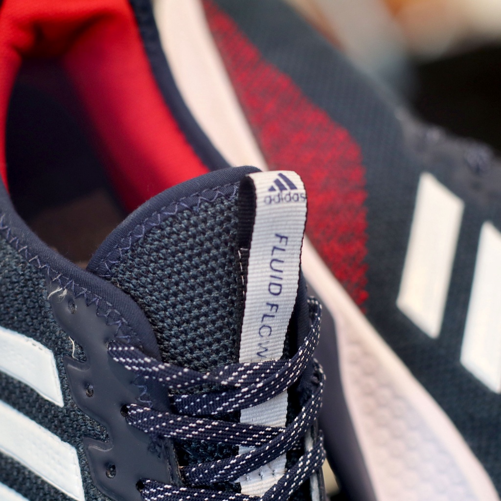 ADIDAS FLUID FLOW NAVY MERAH TERBARU SEPATU FASHION SPORT PREMIUM