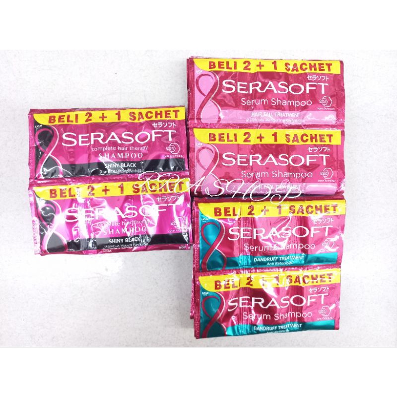 serasoft shampo renteng isi 12 sachet
