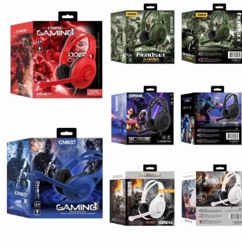 HEADSET BANDO GAMING GM-036/037 SUPER BASS FOR GAMERS TERBARU