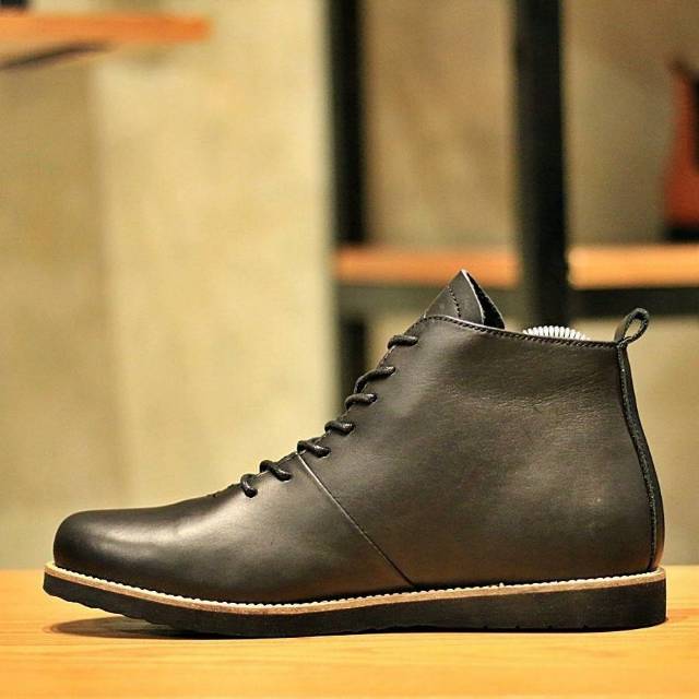 HOUBIS BLACK SERIES | bradley'sfootwearoriginal - Sepatu Boots Klasik Pria Formal Kasual Kerja Biker