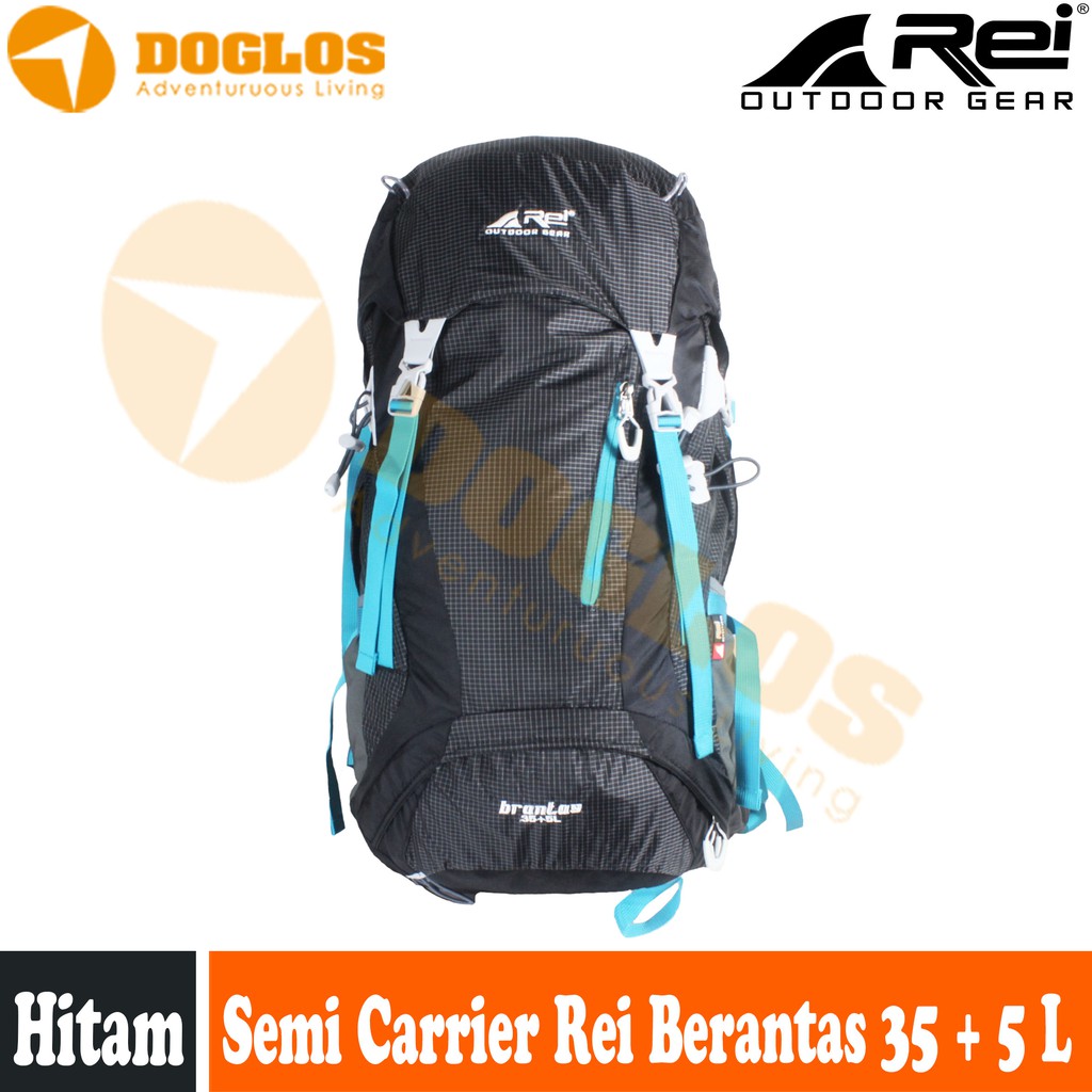 Tas Carrier REI Brantas 35 + 5 L Rucksack Series + Rain Cover biru