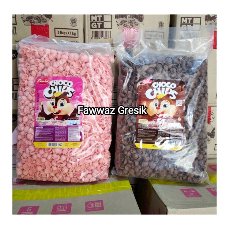 Simba Choco Chips Cereal 1Kg / Choco Crunch / Koko Crunch Coco Krunch Simba Bulky Nabati 1 Kg