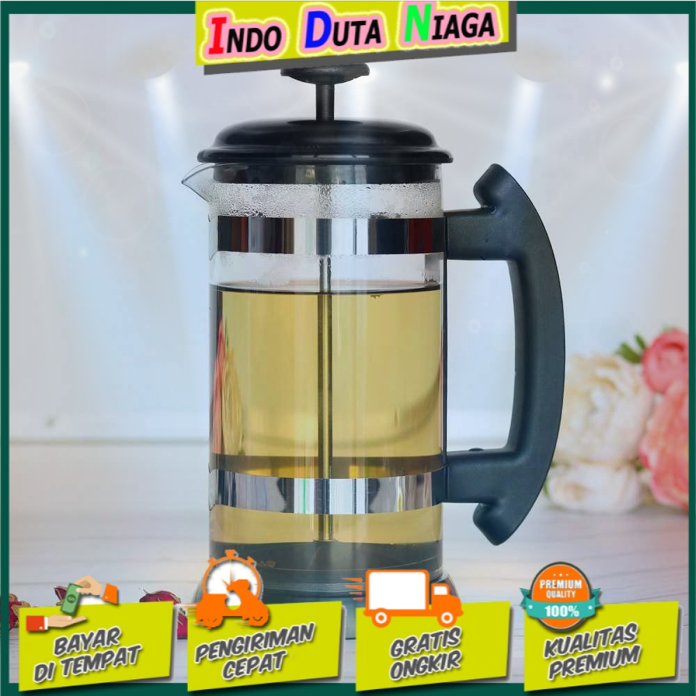 i Cafilas French Press Coffee Maker Pot 1 Liter - T35068