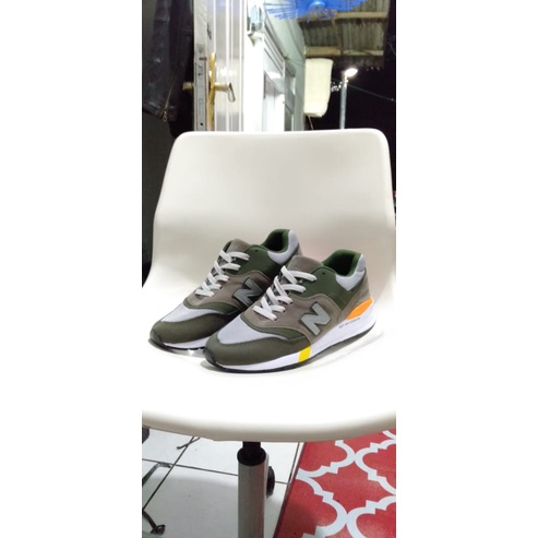 Sepatu Abu Hijau Army Balance 997 sport running sneakers sepatu NB