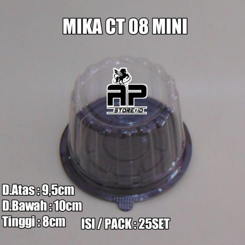 isi 25 Mika CT 8 Mini / Tray Cake Tart Mika CT Terkecil