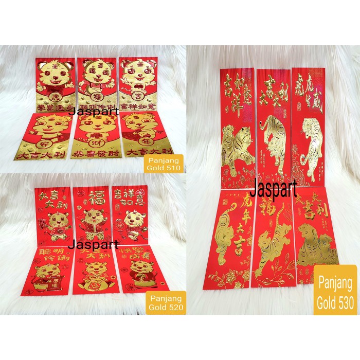 

ANGPAO HONG BAO IMLEK PANJANG GOLD EMAS SHIO MACAN HARIMAU 2022 Kualitas Terbaik