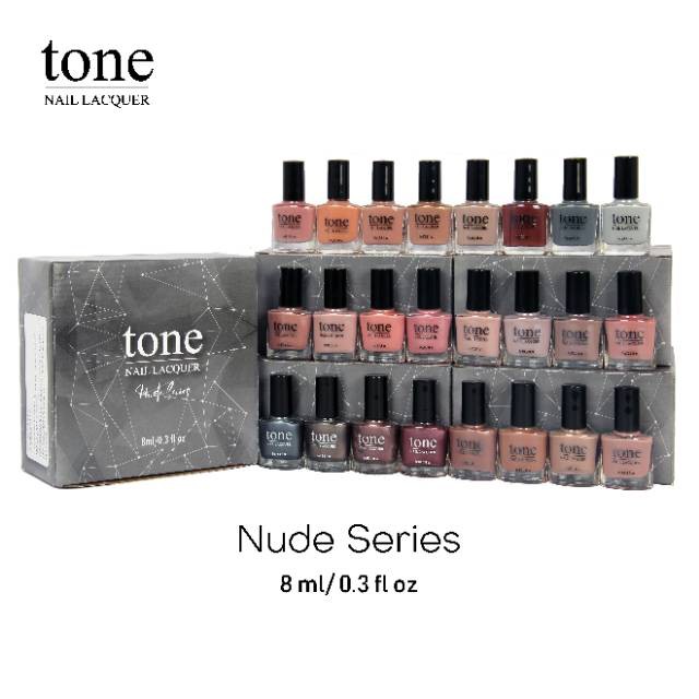 Kutek TONE Nail Polish Nude Series BPOM Berbagai Warna