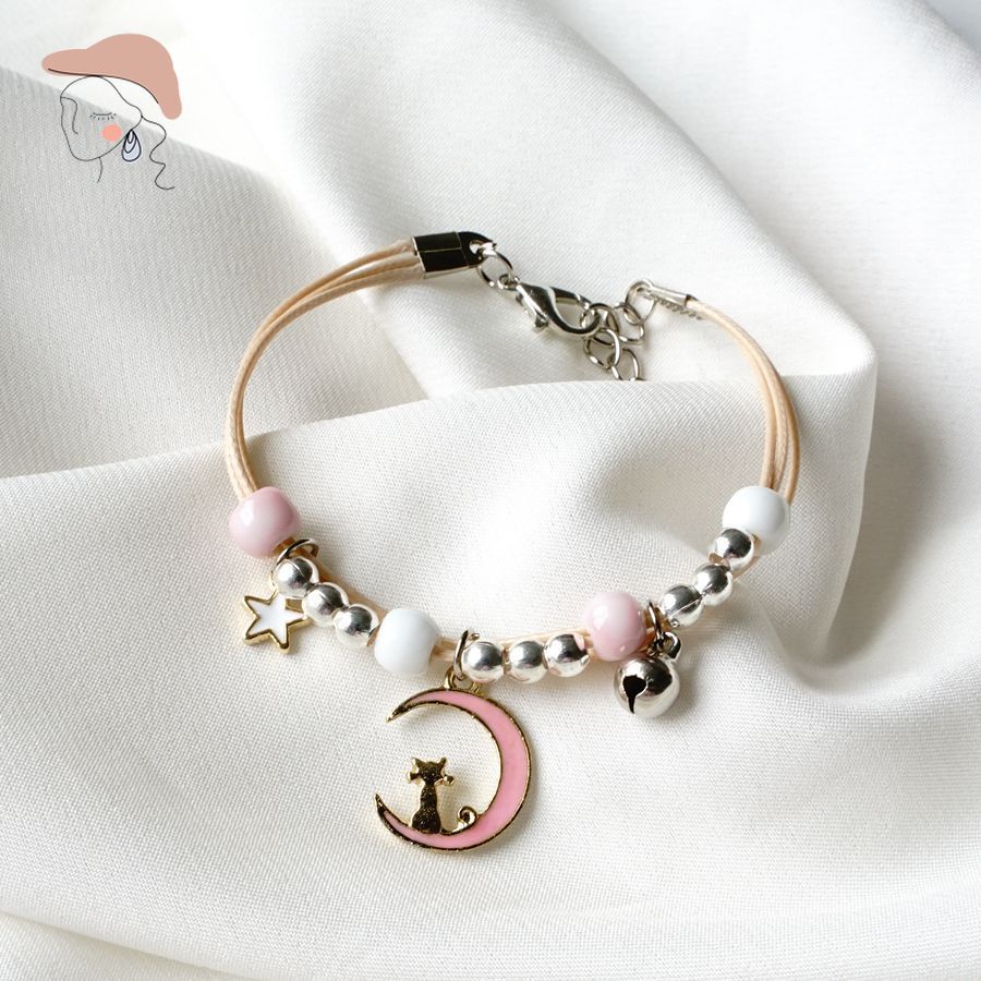 Gelang Persahabatan Bahan Keramik Warna-Warni Gaya Korea Untuk Wanita