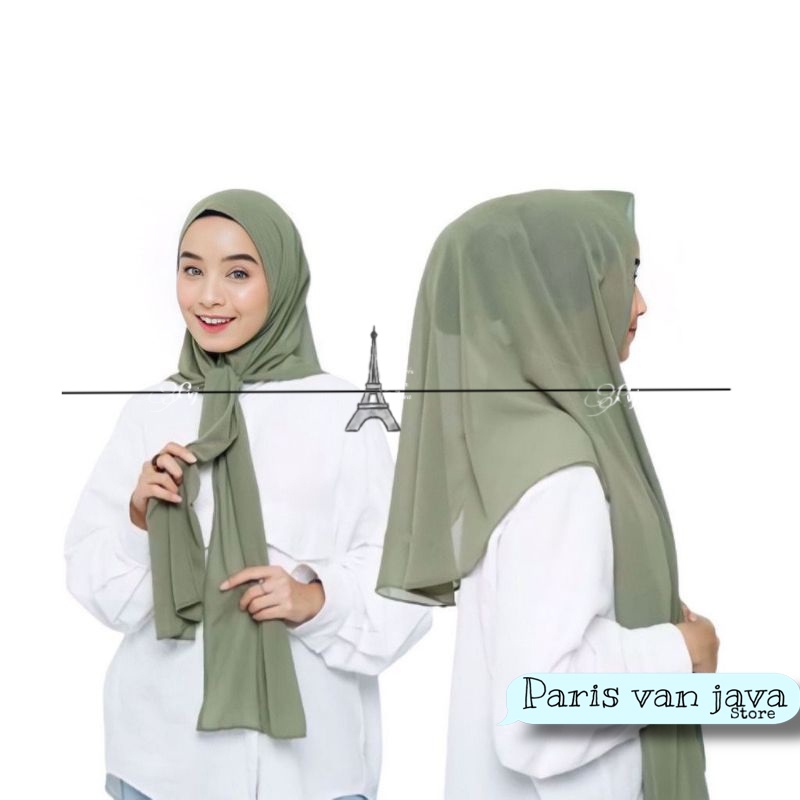 Jilbab Pashmina Oval Curve Shawl Malay Ceruty Babydoll Premium | Pashmina Instan oval