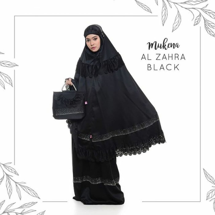 MY MUKENA BORDIR TERBARU AL ZAHRA BLACK