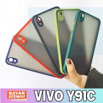 My Choise Case Vivo Y91C / Y1S / Y90 / Case Dove / Full Protection Hardcase Warna Macaron