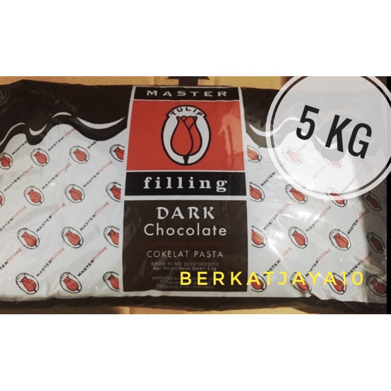 Tulip Filling Dark Chocolate 5 KG Selai Cokelat Pasta