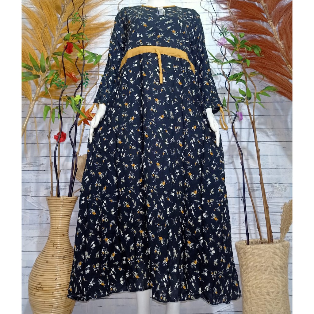 LANGSUNG KIRIM gamis monalisa melaty / gamis pinggang serut /gamis terbaru