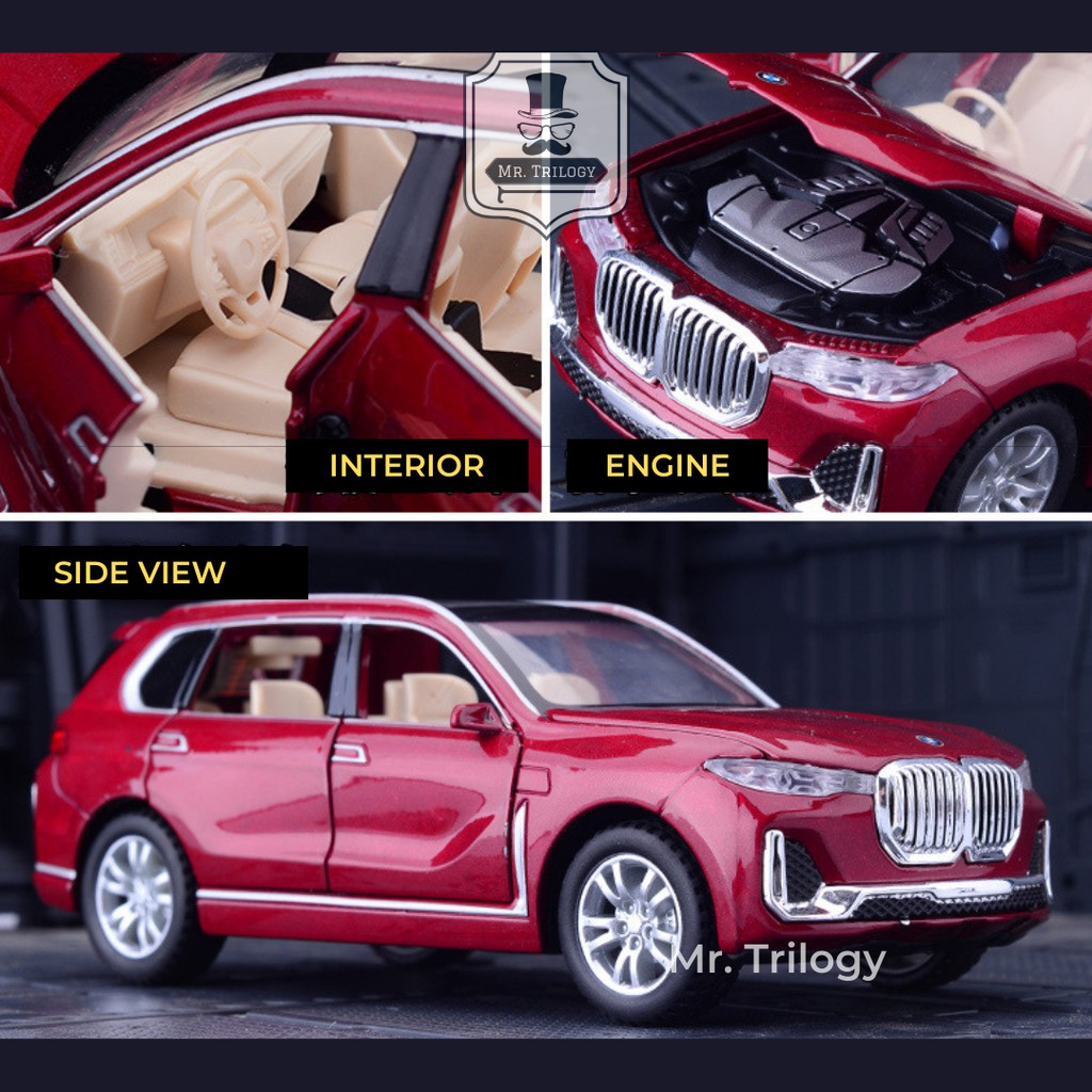 MAINAN DIECAST MOBIL BMW X7 BERKUALITAS BAGUS KEREN HADIAH BERAGAM WARNA